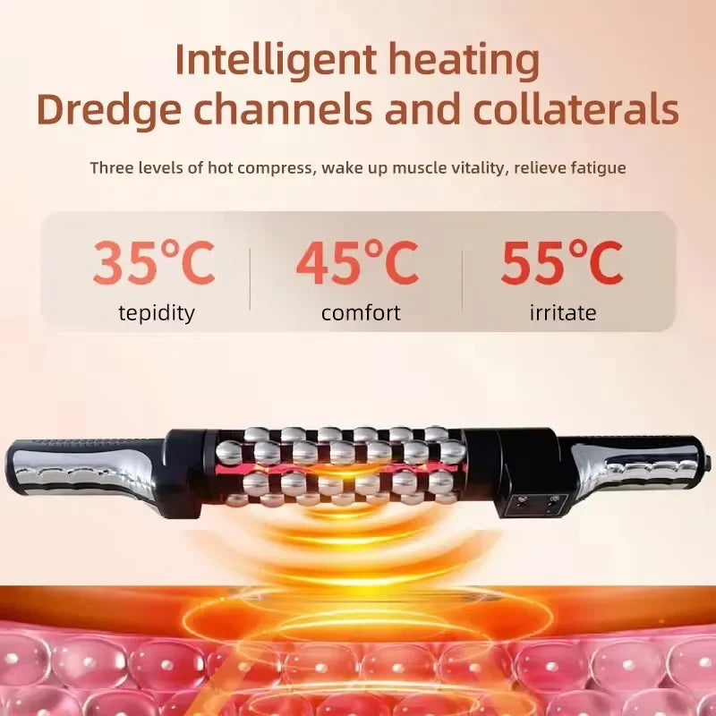 Heated Rotating Massage Roller with Heat