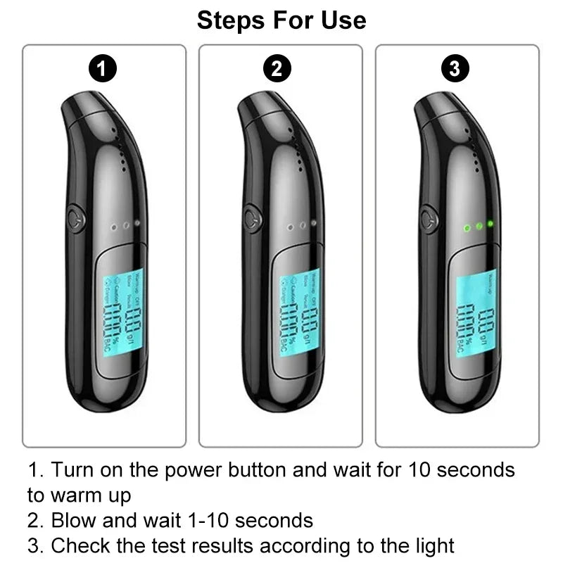 Portable USB-Rechargeable Breathalyzer