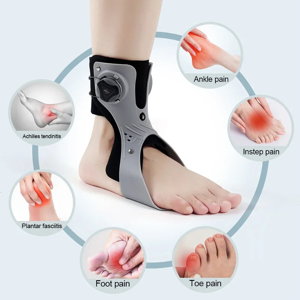 Adjustable Ankle-Foot Brace for Foot Drop Support
