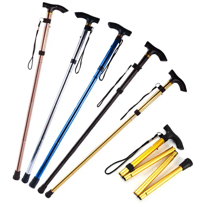 Multifunction Telescopic Folding Walking Stick