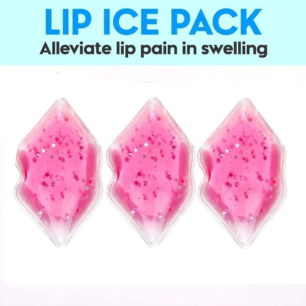 Reusable Lip Gel Cold Packs, 6-Piece Set