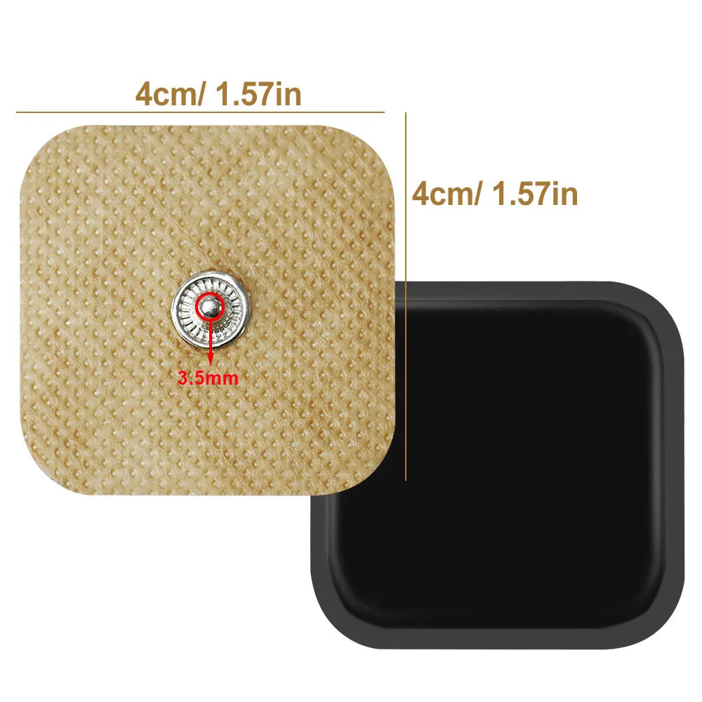 Reusable TENS Electrode Pads, 4 × 4 cm