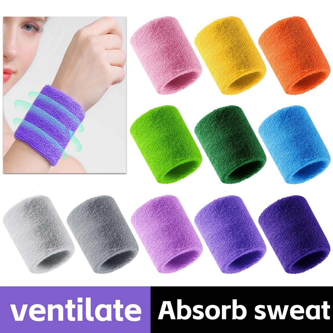 Sports Wristband for Tennis, Basketball and Volleyball