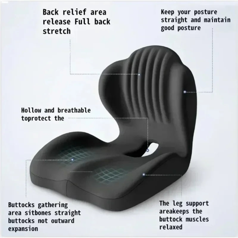 Office Chair Cushion with Lumbar Support