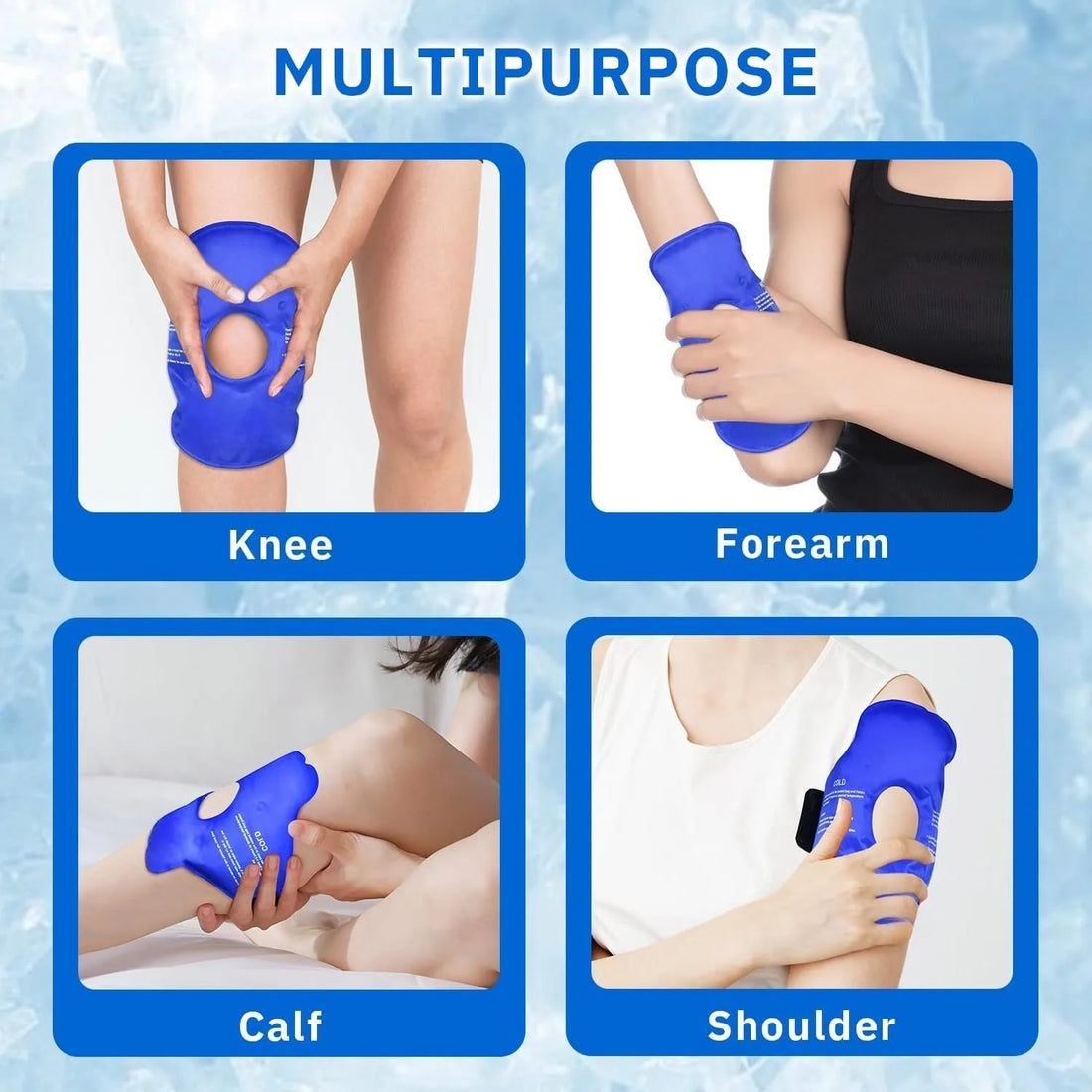 Reusable Gel Ice Knee Wrap for Cold Therapy
