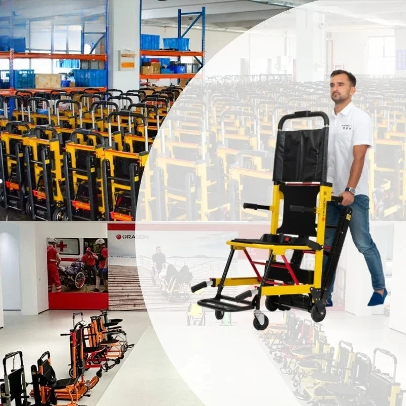 Foldable Stair-Climbing Wheelchair