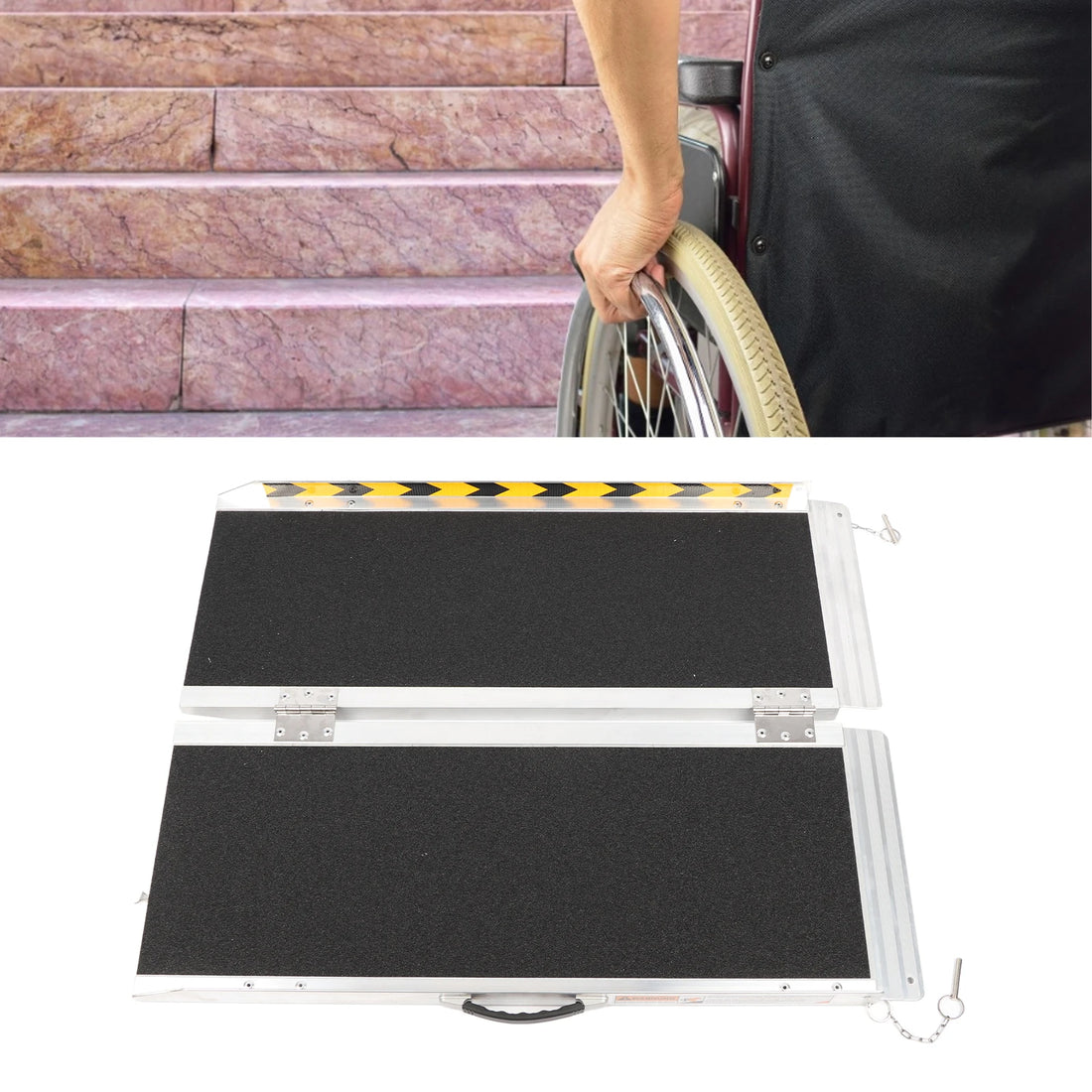 3FT Folding Wheelchair Ramp with Non-Slip Surface