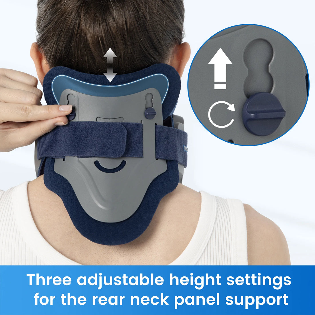Adjustable Neck Traction Device with Foam Pads