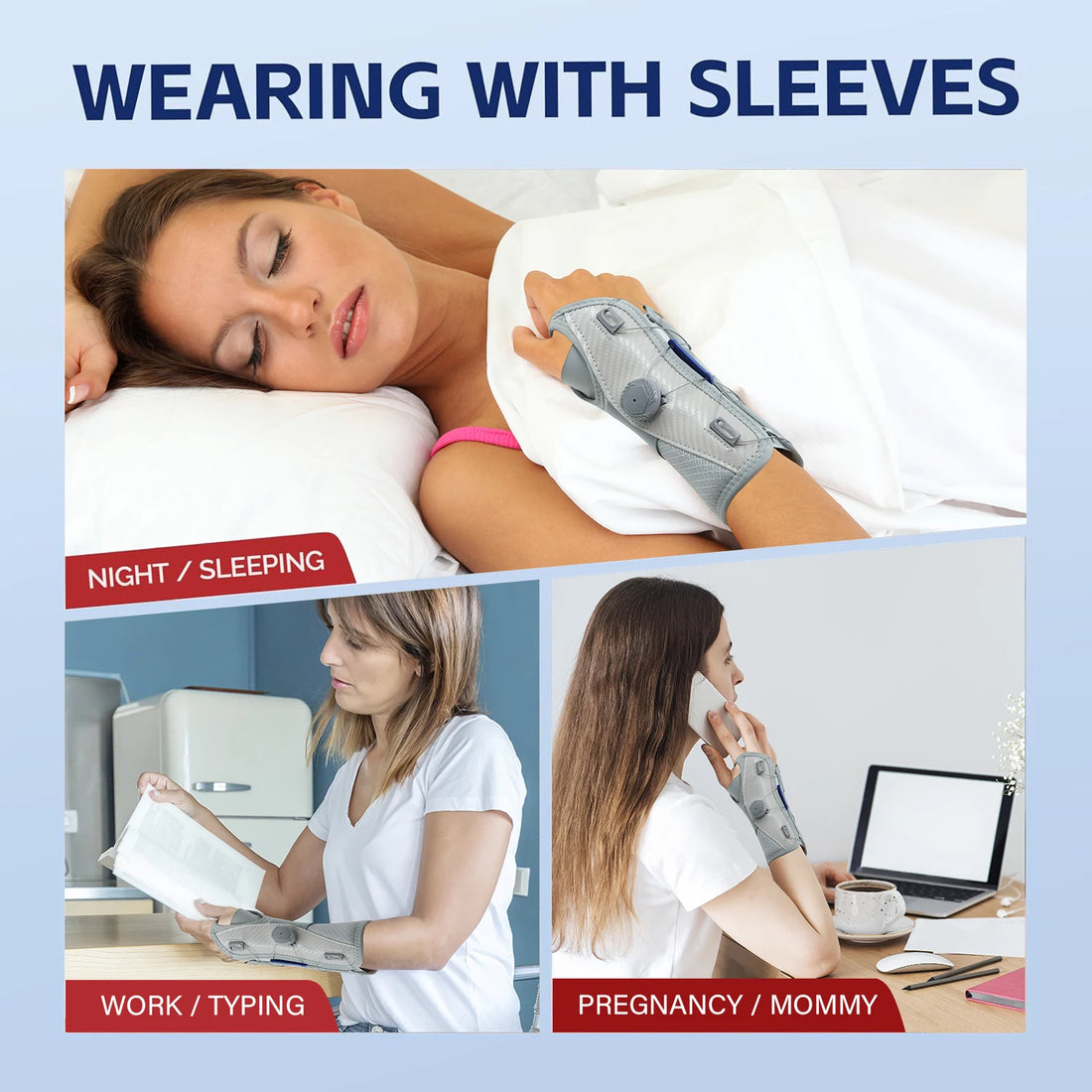Adjustable Wrist Brace for Left or Right Hand