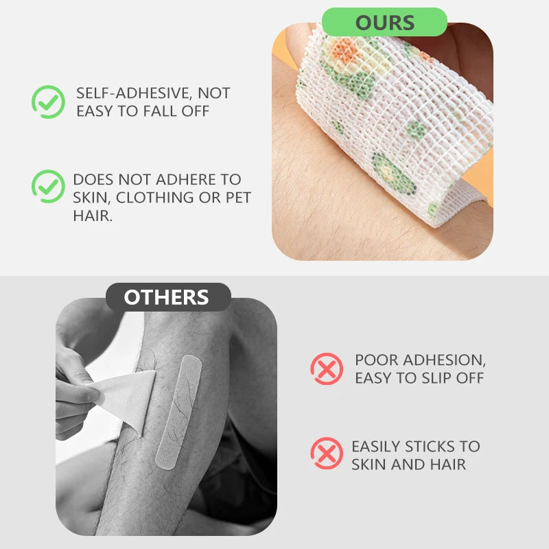 Self-Adhesive Elastic Sports Wrap Tape