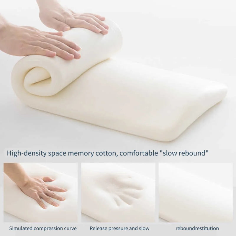 Memory Foam Lumbar Support Pillow for Bed