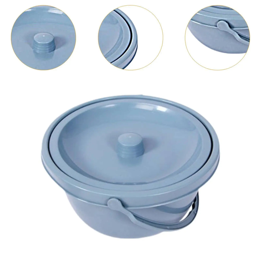 Portable Bedside Commode Bucket with Lid