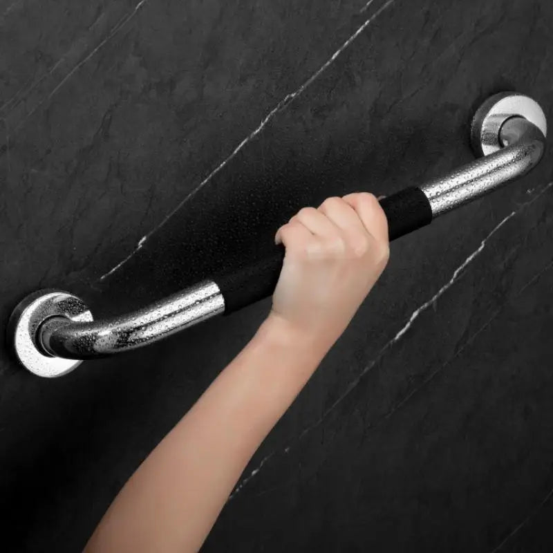Bathroom Grab Bar with Silicone Anti-Slip Handle