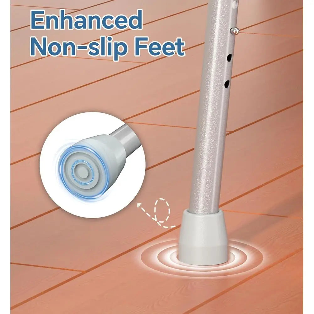 Portable Adjustable-Height Bedside Commode