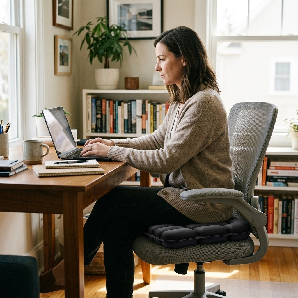 Adjustable Air Cushion for Chairs and Wheelchairs - at home