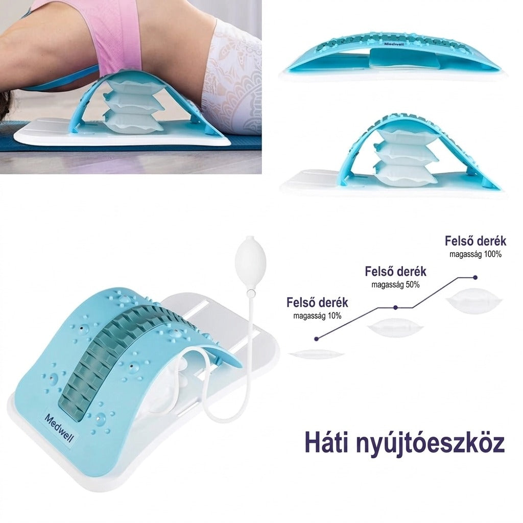 Felső derék nyújtó állítható magassági támogatási szintekkel