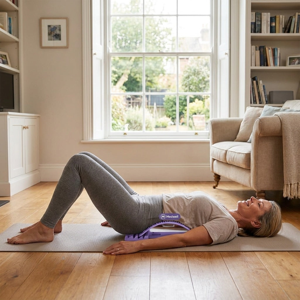 Adjustable Back Stretcher for Back Stretching - in everyday life