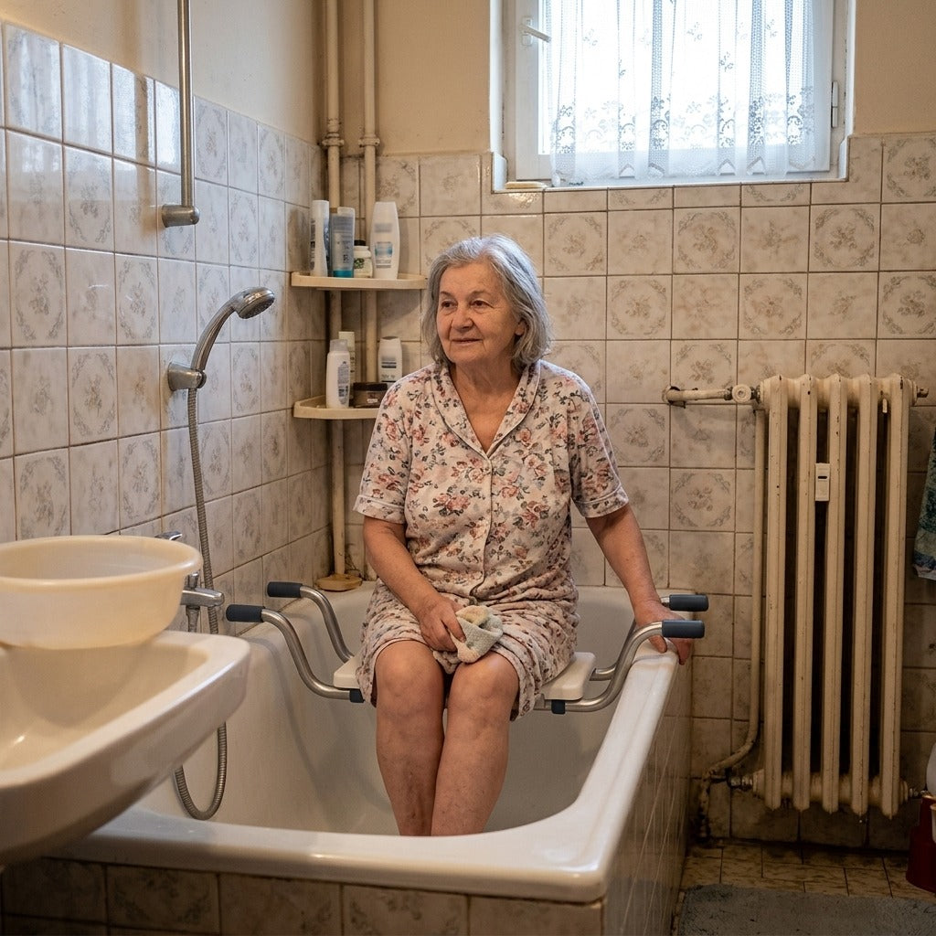 Állítható, csúszásgátlós fürdőkádülőke - a mindennapokban