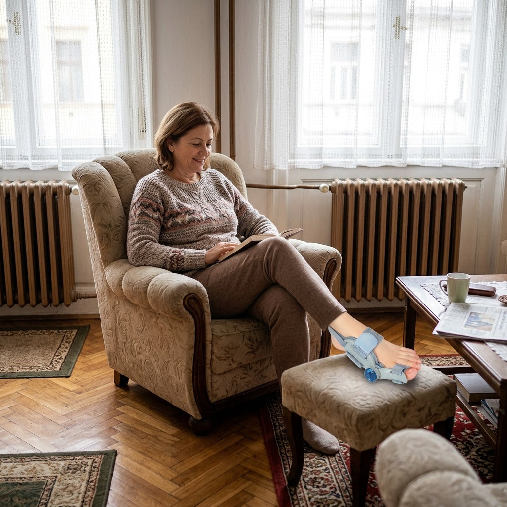 Állítható bütyökkorrigáló lábujjtámasszal - a mindennapokban
