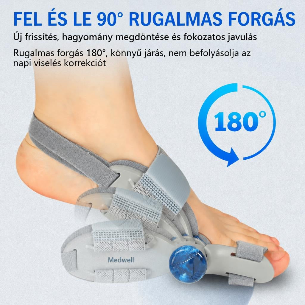 Állítható bütyökkorrigáló lábujjtámasszal