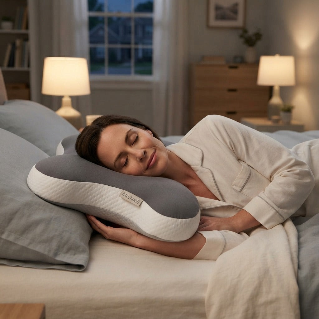 Adjustable C-Shaped Memory Foam Neck Pillow - in everyday life