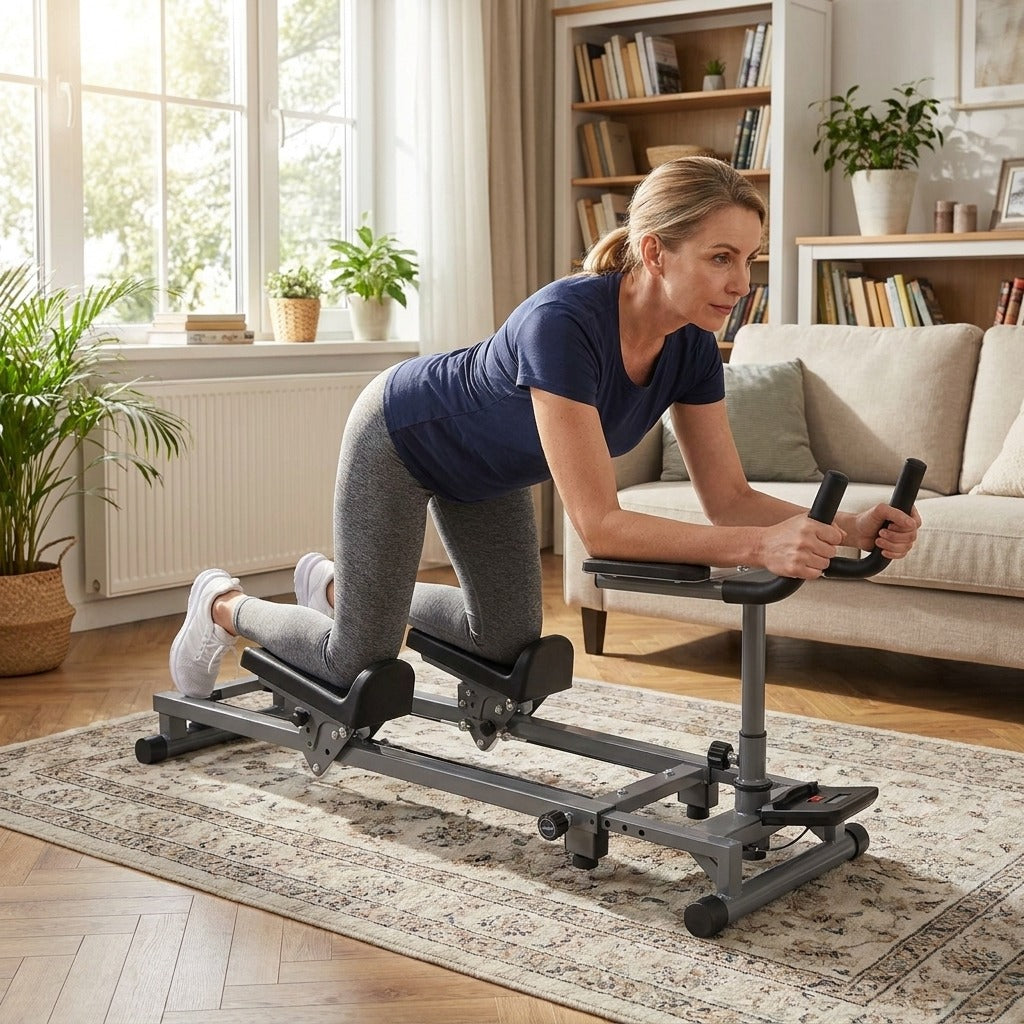 Adjustable Crawling Trainer with Step Counter - at home