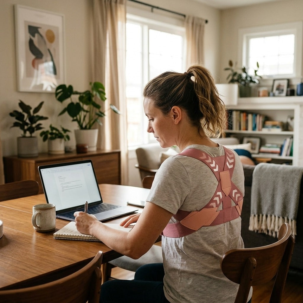 Adjustable Elastic Back Support - at home
