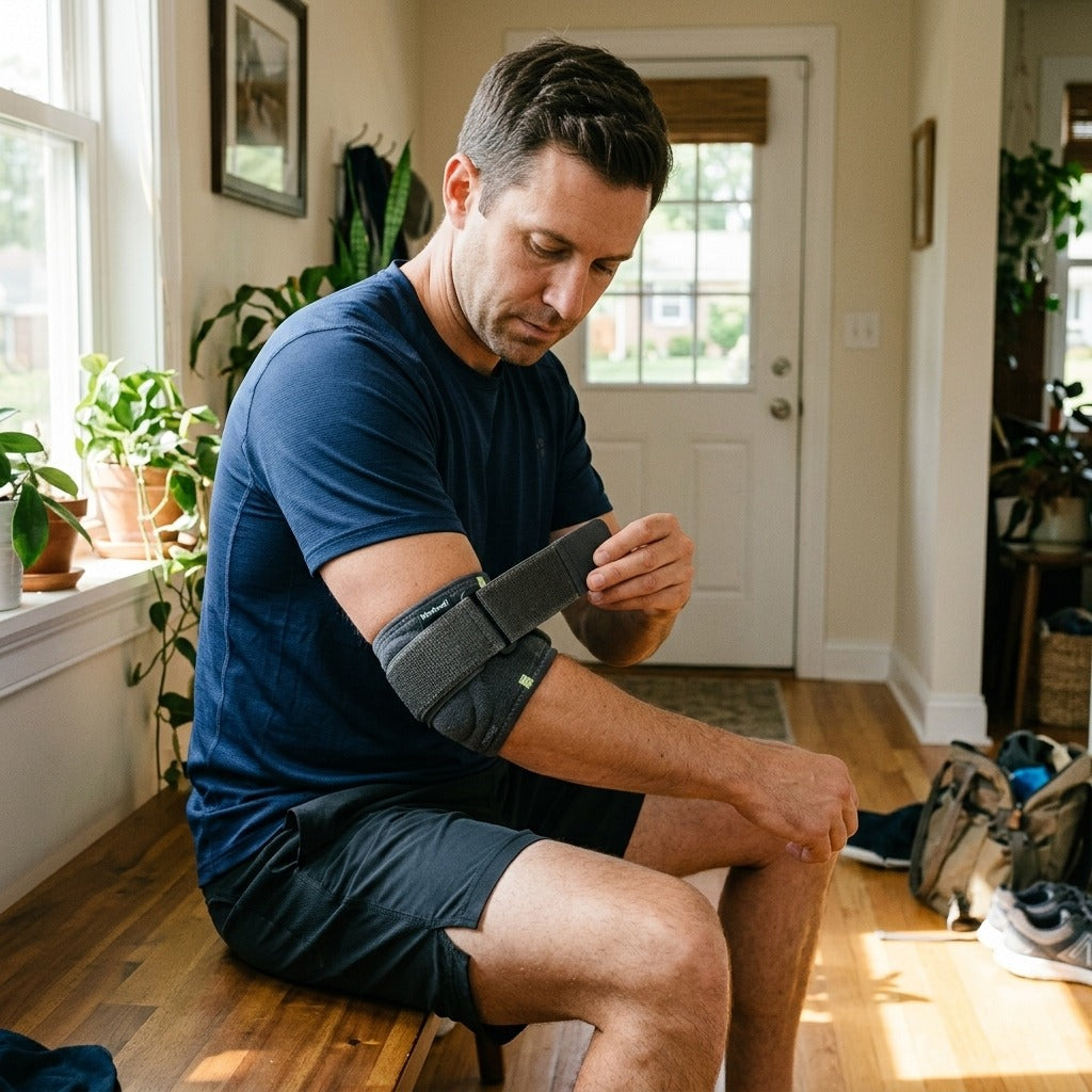 Adjustable Elbow Support Strap for Sports - at home