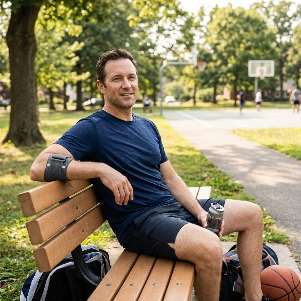 Adjustable Elbow Support Strap for Sports - in everyday life