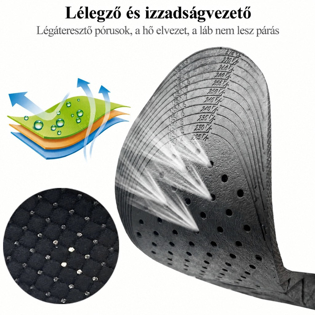 Állítható magasságnövelő betét boltozattámasszal