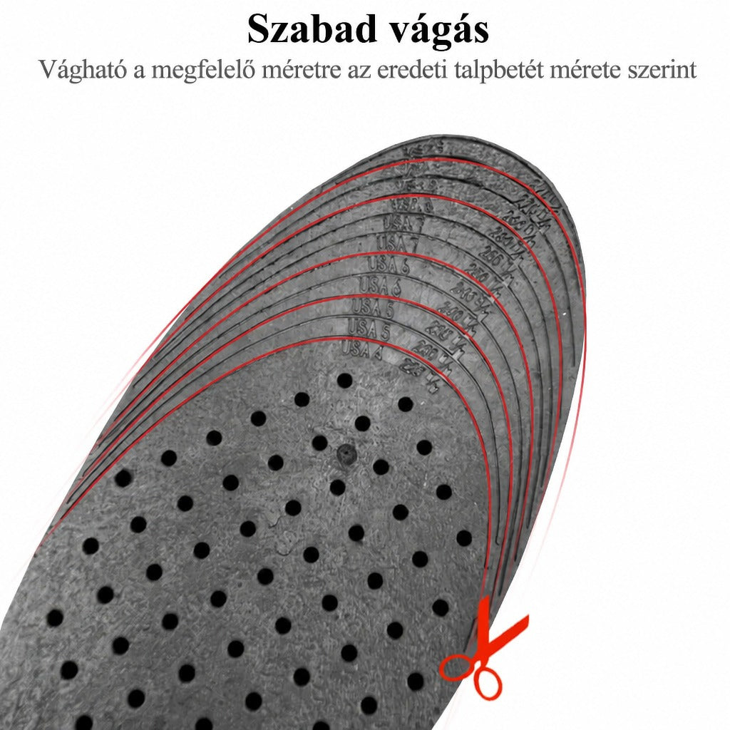 Állítható magasságnövelő betét boltozattámasszal