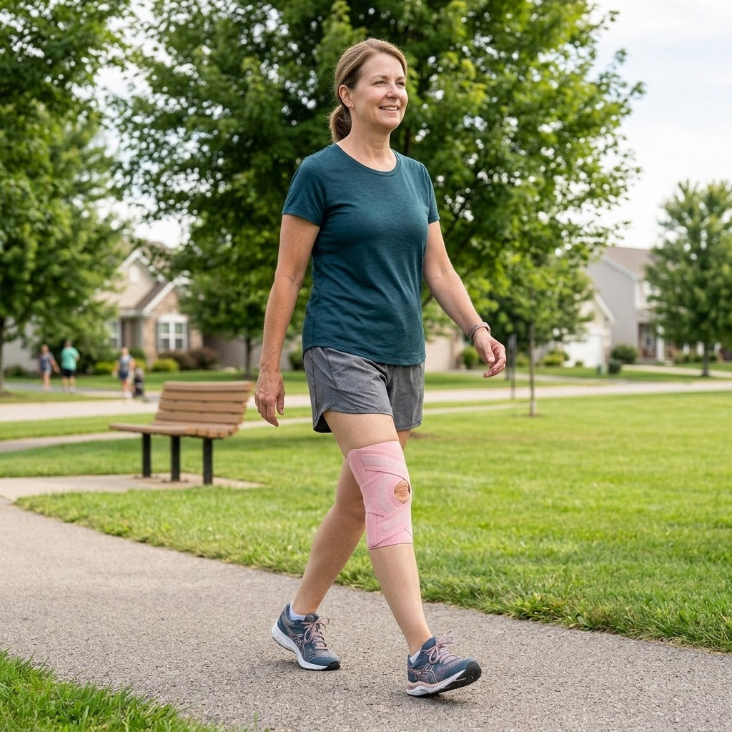 Adjustable Knee Brace for Adults - in everyday life