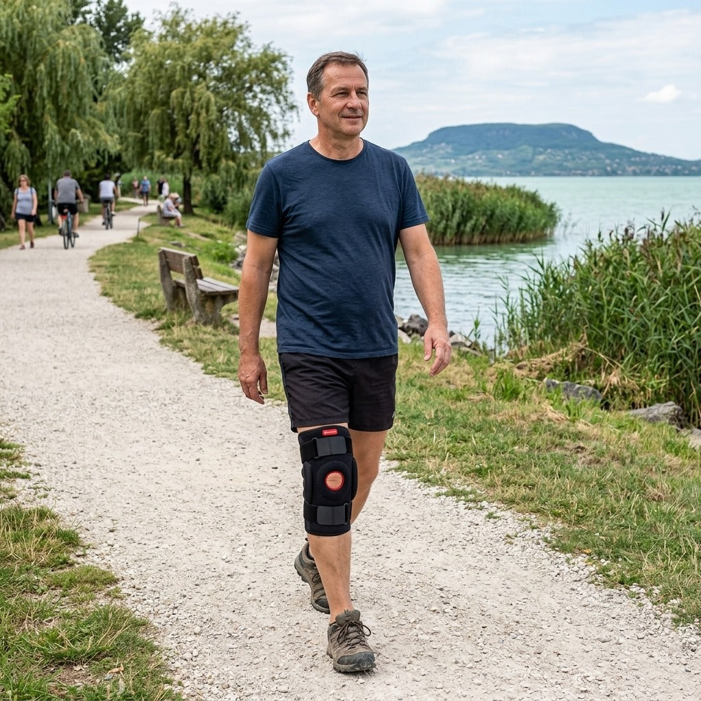 Állítható térdrögzítő túrázáshoz és sporthoz - a mindennapokban