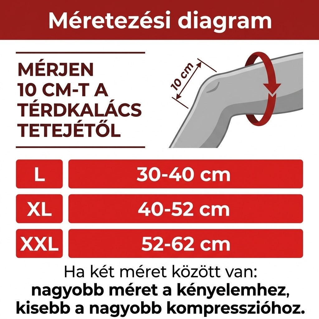 Állítható térdrögzítő túrázáshoz és sporthoz