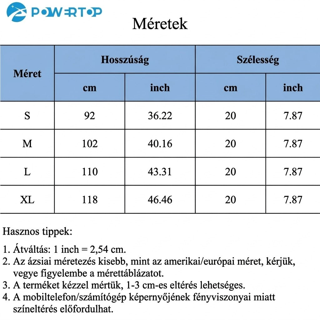 Állítható deréktámasztó öv