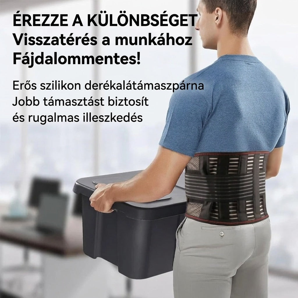 Állítható deréktámasztó öv