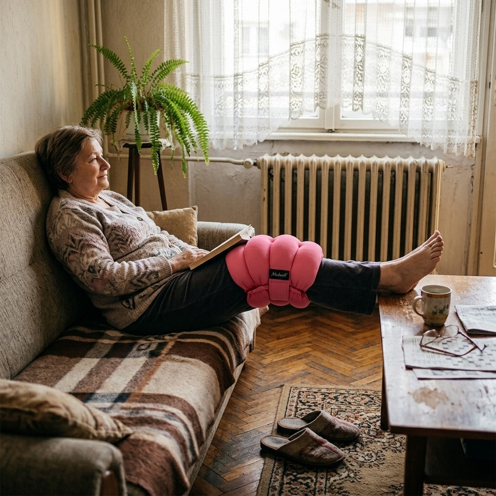 Állítható memóriahabos térdpárna ágyba - a mindennapokban