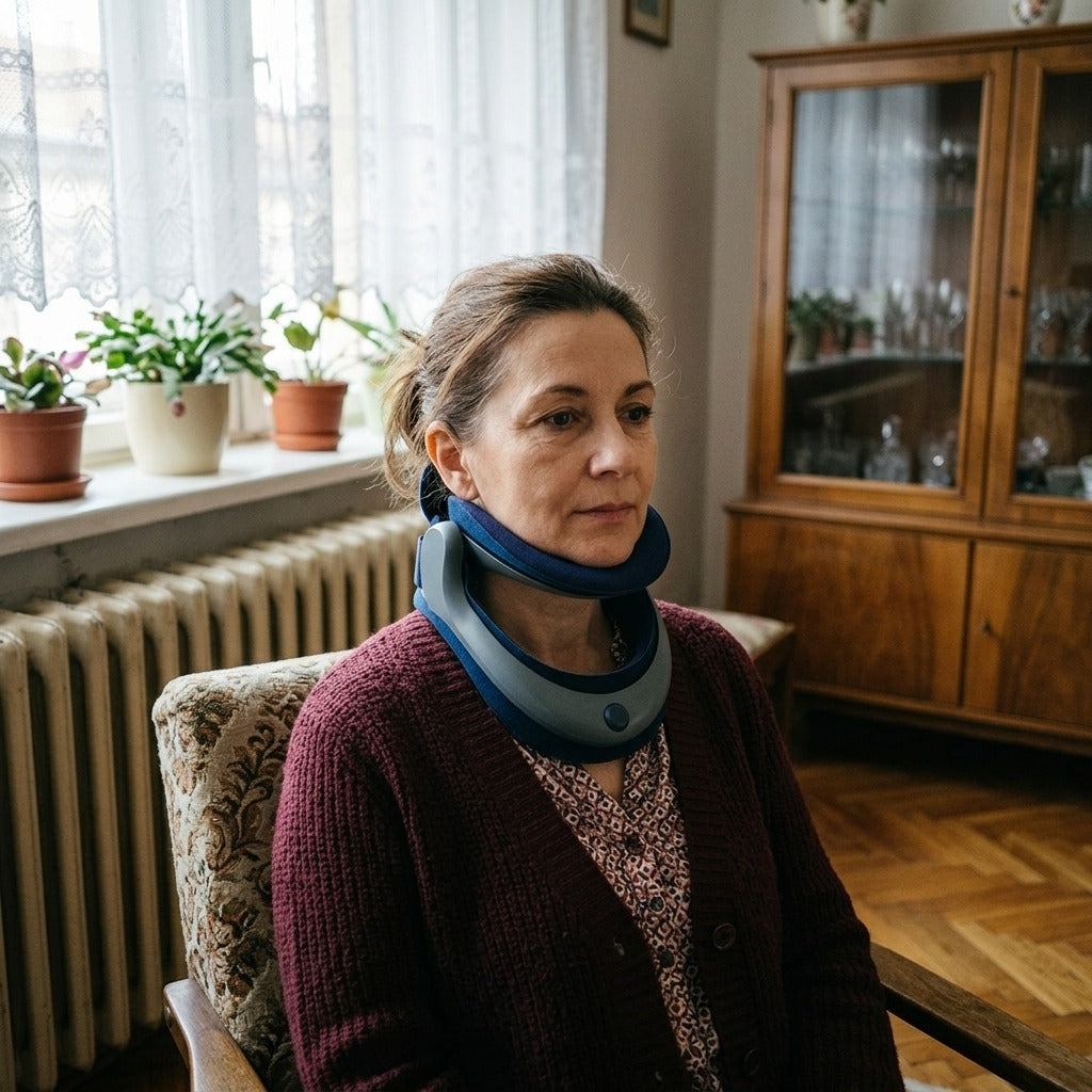 Állítható nyaki húzóeszköz - használat közben