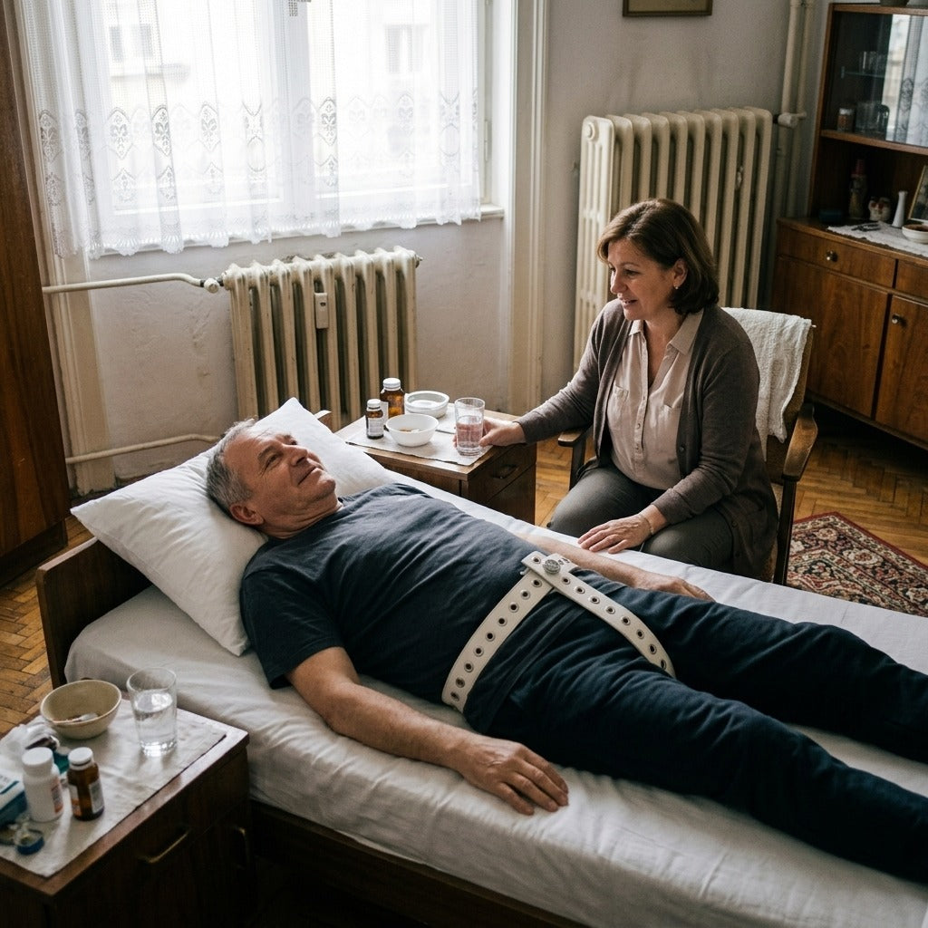 Állítható betegbiztonsági heveder zárható derékövvel - a mindennapokban