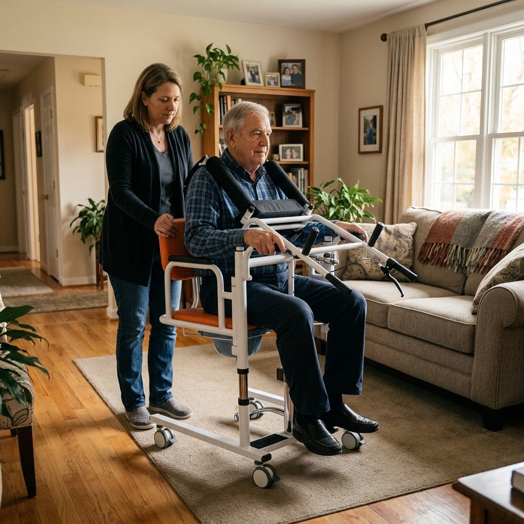 Adjustable Patient Transfer Chair - at home