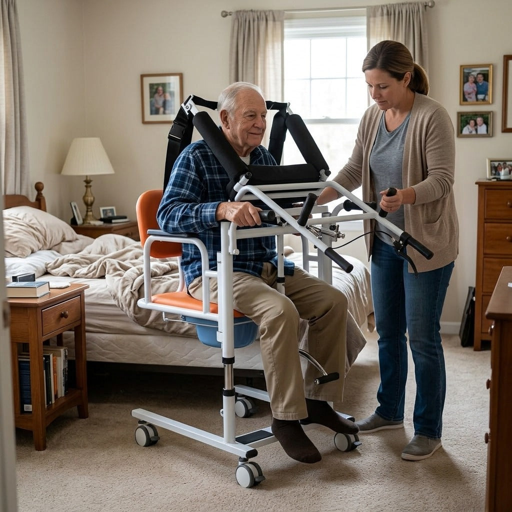 Adjustable Patient Transfer Chair - in everyday life
