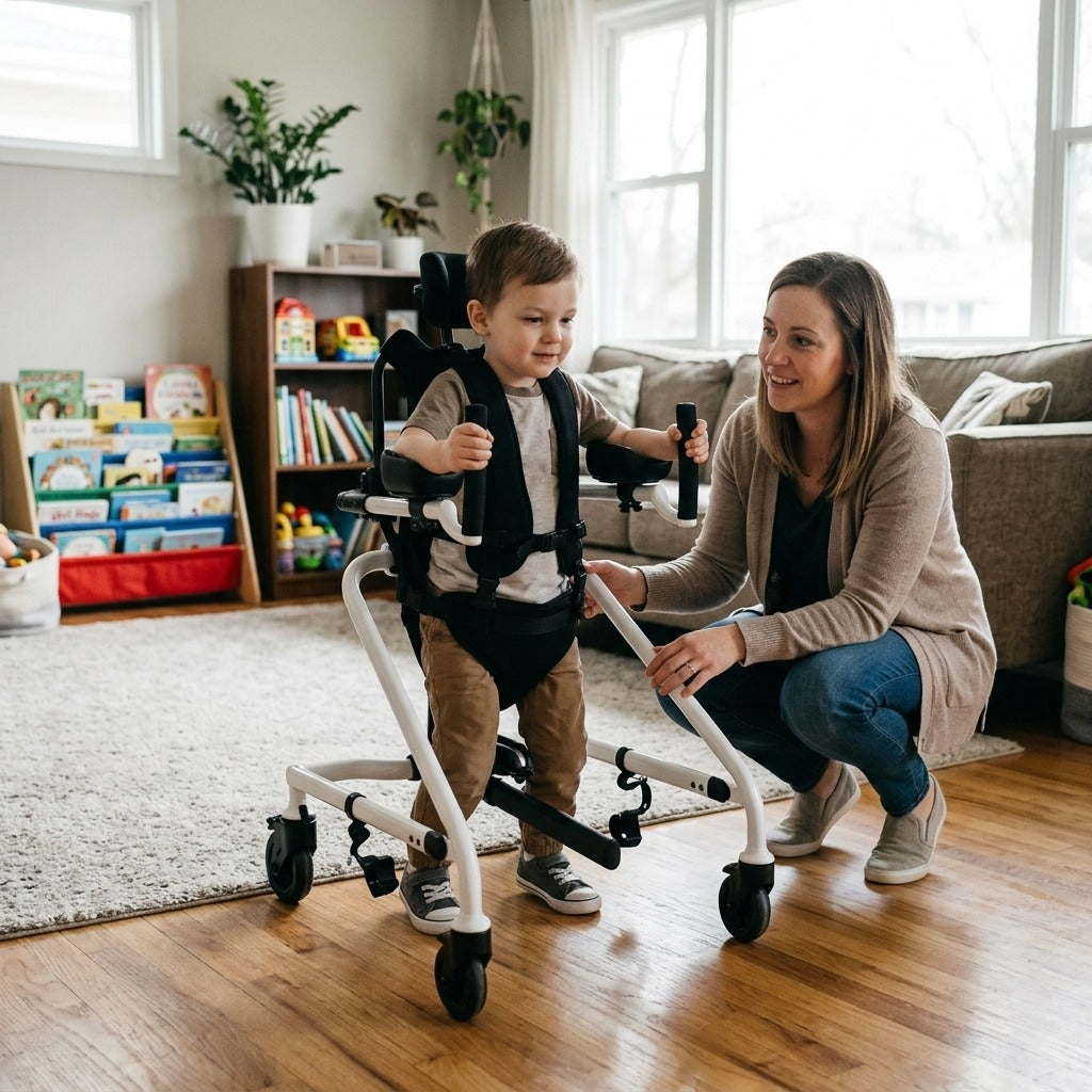 Adjustable Pediatric Gait Trainer for Children - at home