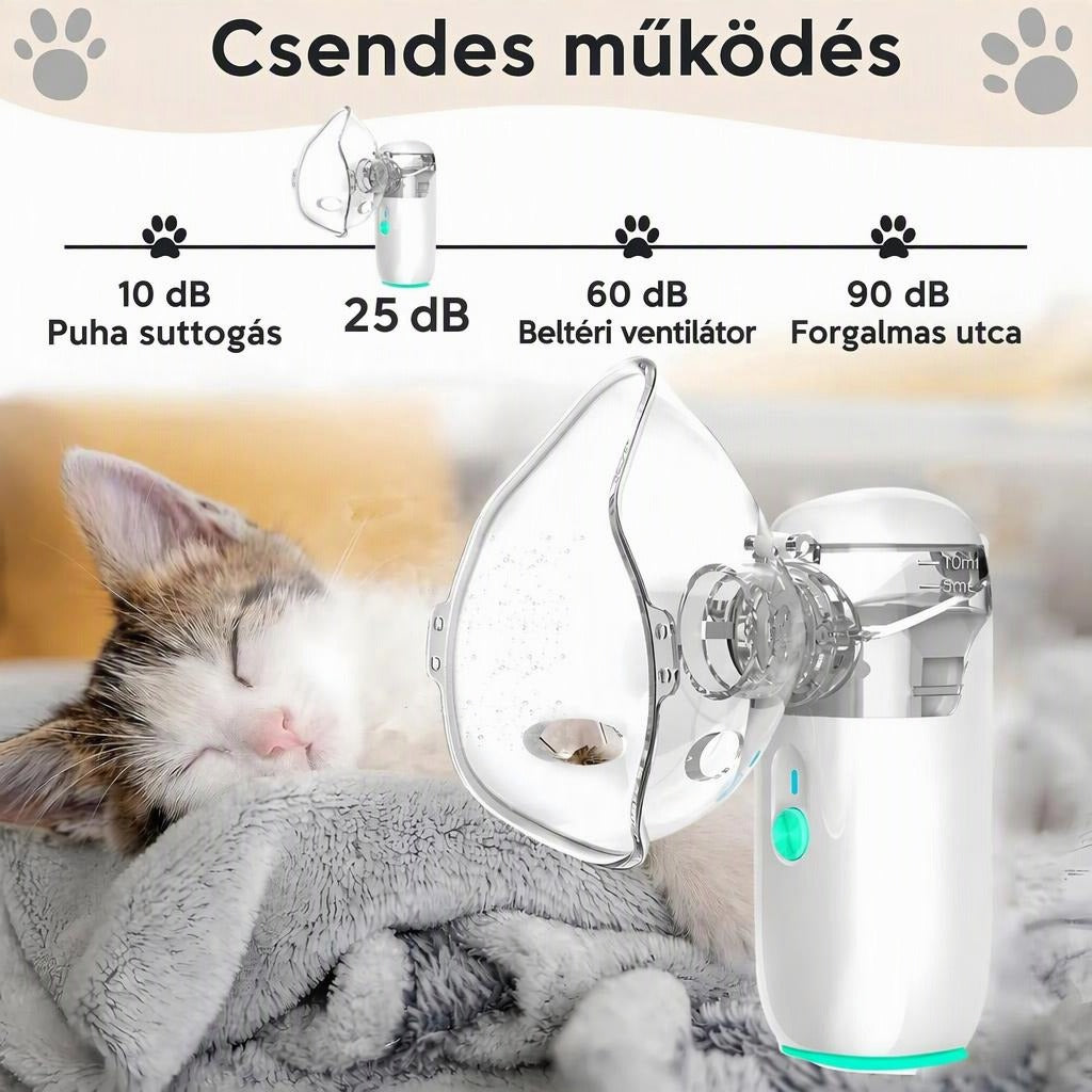 Állítható porlasztómaszk háziállatoknak