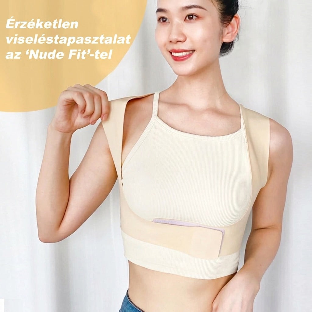 Állítható női tartásjavító hátpánt, nylon és spandex