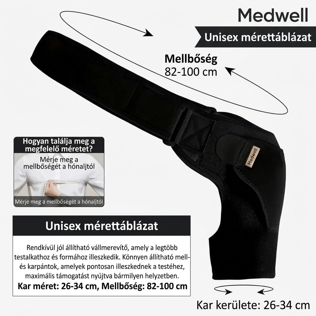 Állítható kompressziós vállrögzítő