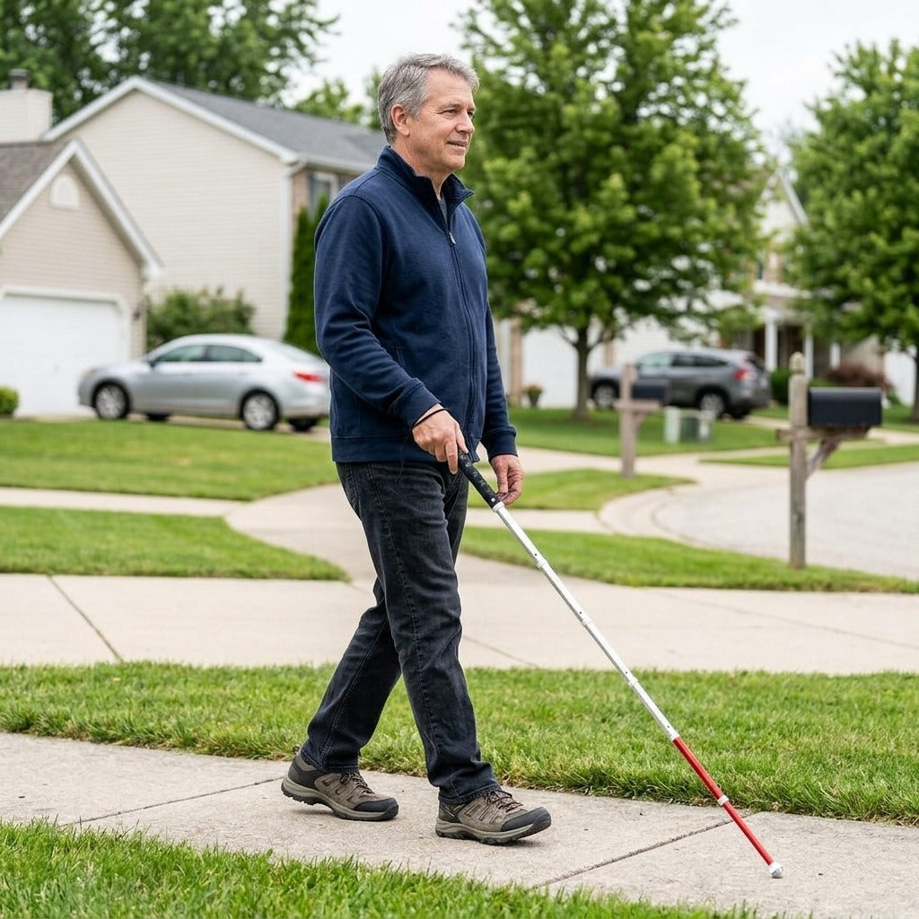 Adjustable Telescopic Walking Stick - in everyday life