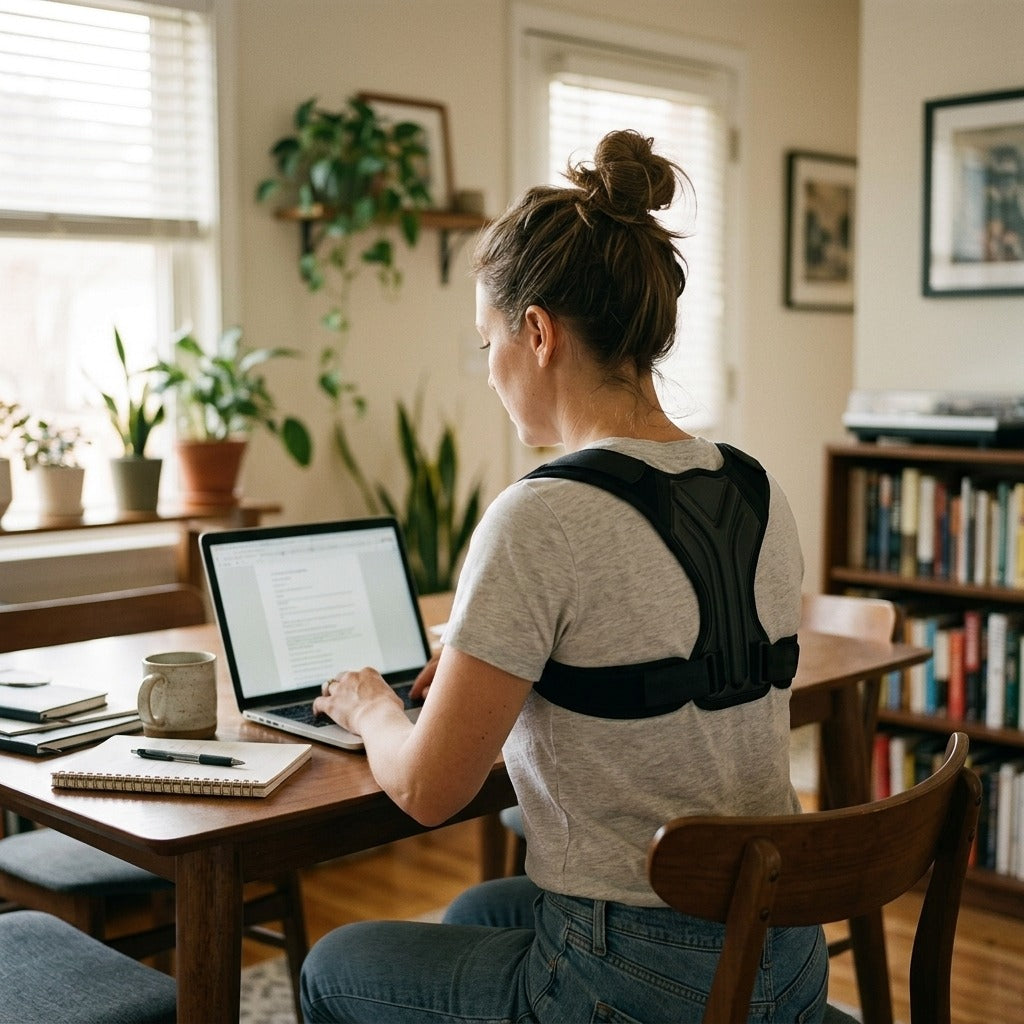 Adjustable Unisex Clavicle Support Posture Corrector - at home
