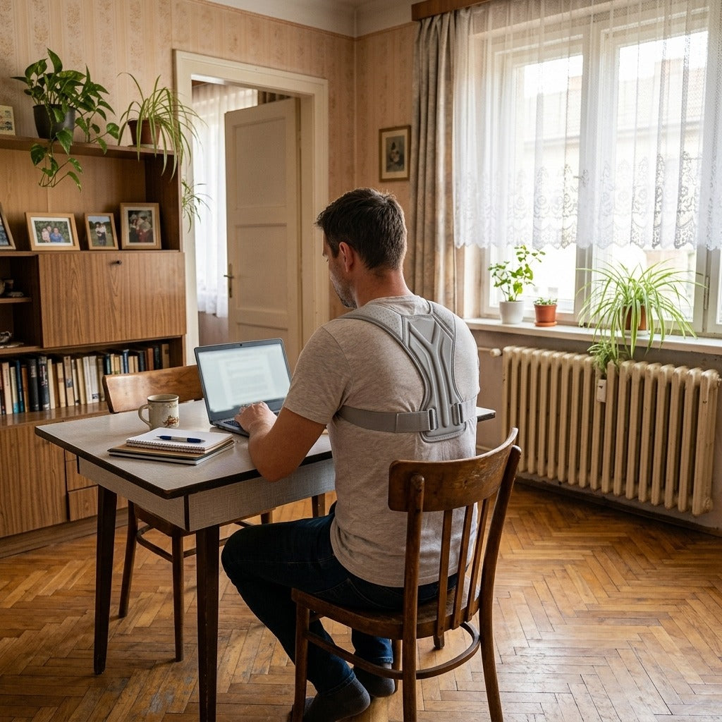 Állítható uniszex kulcscsonttámasz, tartásjavító - otthon