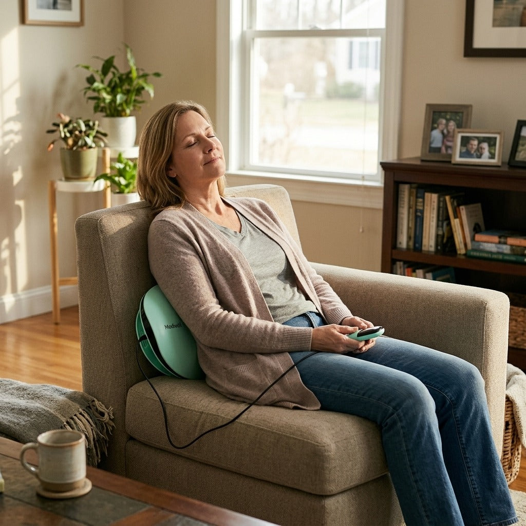 Adjustable Vibration Waist Massager - at home