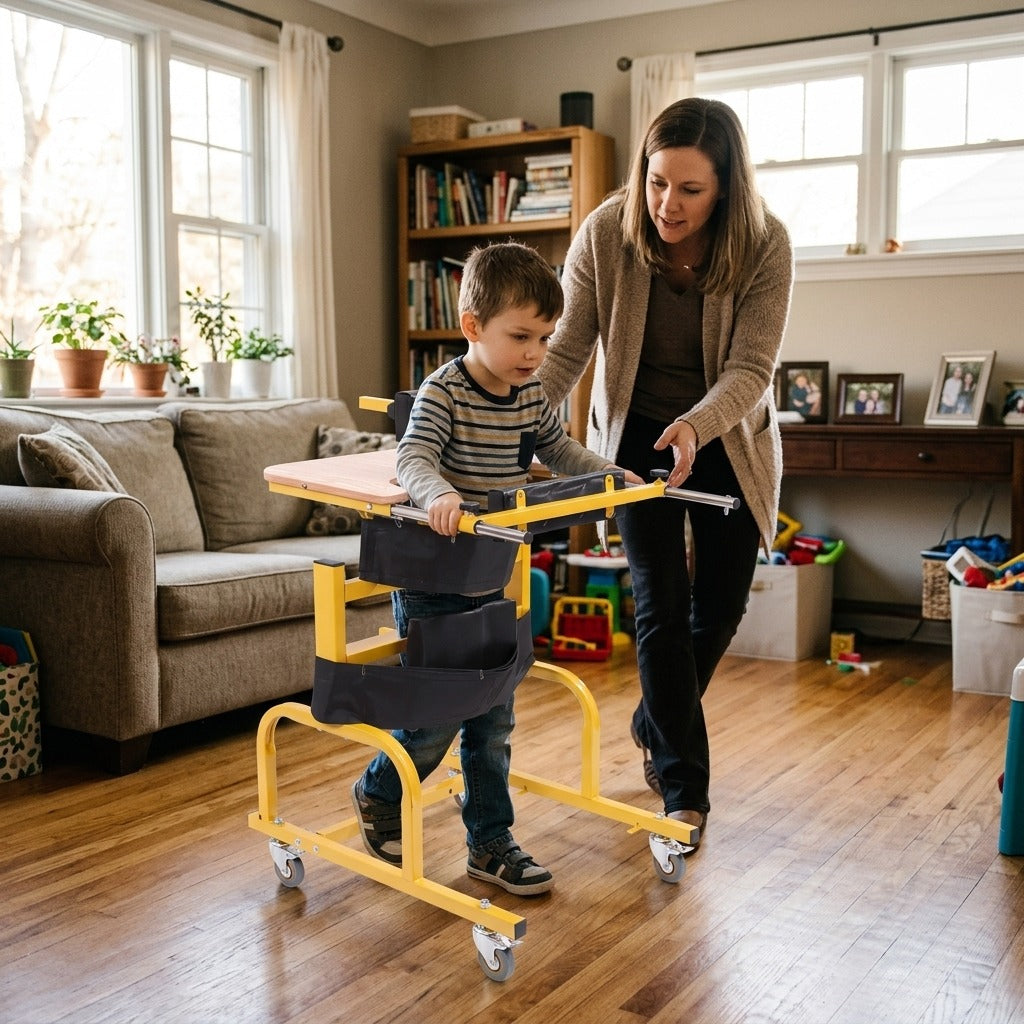 Adjustable Walker and Rollator for Children - at home